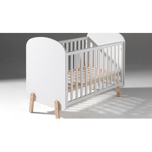 Vipack Babyledikant Kiddy inclusief commode met opzet - 60 x 120 cm - wit