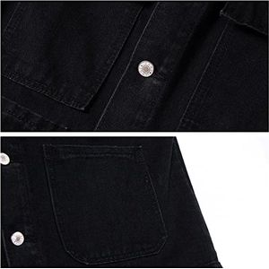 Heren mouwloos denim vest - jeansvest voor vrije tijd, motor en wandelactiviteiten