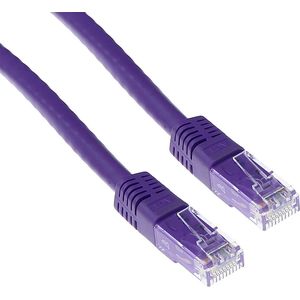 ACT Paarse 2 meter U/UTP CAT6 patchkabel met RJ45 connectoren IB1702