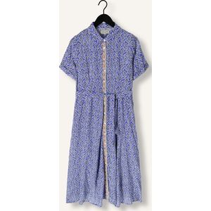 Lollys Laundry Blakell Maxi Dress Ss Dames - Jurk - Blauw - Maat XS