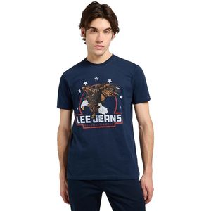 Lee Essential Graphic Tee, Rivet Navy, L