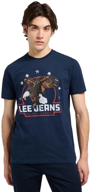 Lee Essential Graphic Tee, Rivet Navy, L