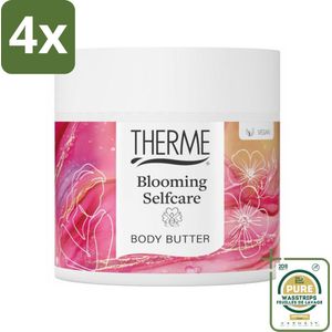 Therme - Blooming Selfcare - Bodybutter - Hydraterend - Verzorgend - 225g - Voordeelverpakking - 4 stuks - Verzorging - Zelfzorg