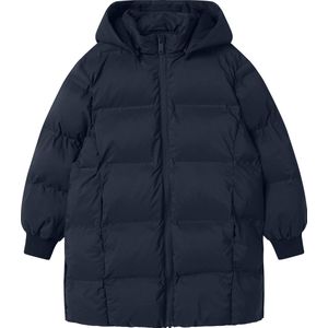 NAME IT - Lange Gewatteerde Jas - Pufferjas - Met Afneembare Capuchon