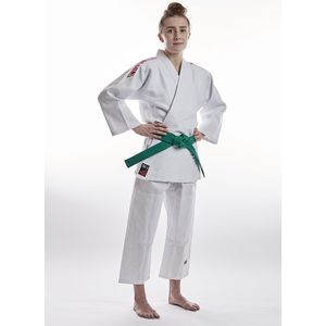 Ippon Gear Future 2.0 - red volledig jeugd judopak, Rood log (Maat: 110)