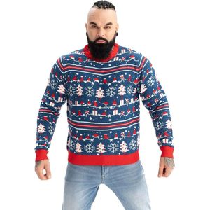 Klassieke feeënrendier kersttrui voor heren - Uniseks kersttrui voor feestelijke gelegenheden