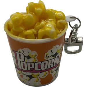 Popcorn, Sleutelhanger, Zoet/Zout, Bioscoop, Cinema, Bankhangen