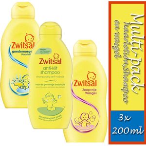 Multi-pack Zwitsal: 200ml haarlotion, 200ml Shampoo en 200ml wasgel