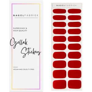 Nagelfabriek Gellak Stickers Red Stone