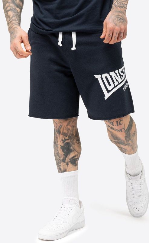 LONSDALE Broek 'Polbathic'  navy / wit