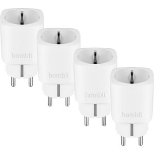 4x Hombli Slimme Stekker - WiFi - Energiemeter via mobiele app