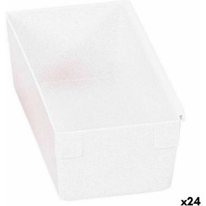 Multi-functionele Kist Modulair Wit 15 x 8 x 5,3 cm (24 Stuks)