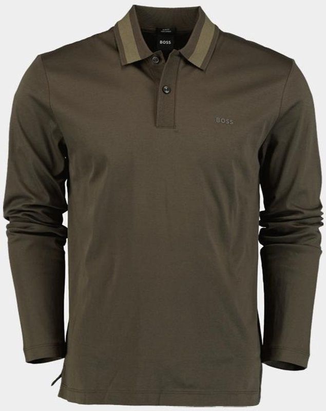 Hugo, Heren, Tops, Groen, Maat: M Katoen,