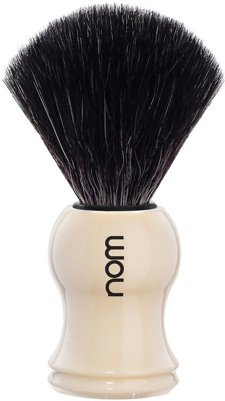 Nom - GUSTAV - Scheerkwast - Wit - Black Fibre