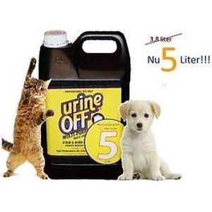 Urine off geurverwijderaar en vlekkenverwijderaar van hond en kat  can a 5 Liter