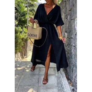 Schilo Jolie Spring Summer 2025 DRESS WVN-Black- Dames Jurk - Maat One Size