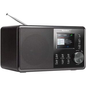 Digitale Keukenradio met DAB+ en FM, Wekker Met Dubbel Alarm, AUX-ingang, Compact Ontwerp - Zwart