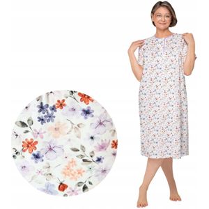 Martel- Bogna nachthemd - korte mouwen- 100% katoen - licht paars M