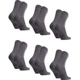 DANISH ENDURANCE - Klassieke Bamboe Viscose Sokken - Grijs - 6-paar
