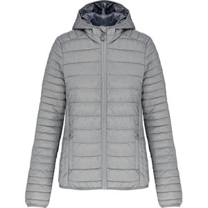 Kariban Ladies' lightweight hooded padded jacket K6111 - Marl Silver - XXL