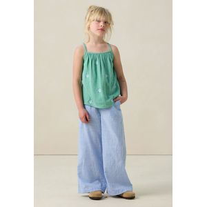 Sissy-Boy - Lichtblauwe wide leg broek met strepen