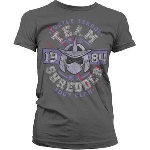 Teenage Mutant Ninja Turtles Dames Tshirt -2XL- Team Shredder Grijs