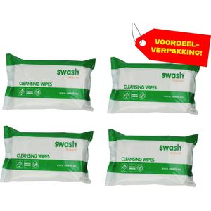 4x Swash Cleansing Wipes Geparfumeerd - Voordeelverpakking!