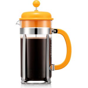 Bodum Coffee Maker | Caffettiera French Press Cafetière | Kunststof deksel | 8 kops | Yolk | 1L