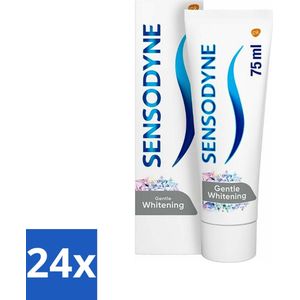 Sensodyne - Tandpasta - Gentle Whitening - Milde Reiniging - 75 ml - Voordeelverpakking - 24 stuks