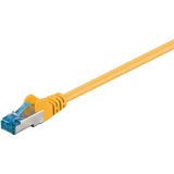 S/FTP CAT6a 10 Gigabit netwerkkabel / geel - LSZH - 1,5 meter