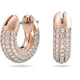 Swarovski - Dextera Oorringen - Wit - Ingelegde Kristallen - Gerhodineerd Metaal