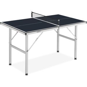 Relaxdays tafeltennistafel indoor - inklapbare pingpong tafel - met net - 75 x 125 cm