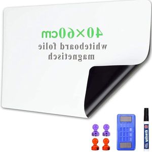 40-60cm Magnetisch Whiteboard Folie Weekplanner Zelfklevend - Inclusief Marker en Wisser - Muursticker voor School Kantoor Thuis