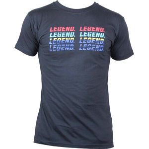 Legend t-shirt zwart Legend regenboog Maat: XXXXS