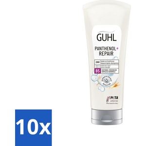 Guhl – 2-in-1 Masker & Conditioner – Panthenol+Repair – 200 ml - Bulkverpakking - 10 stuks