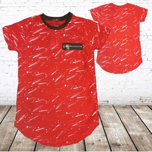 Rood jongens t shirt -s&C-110/116-t-shirts jongens
