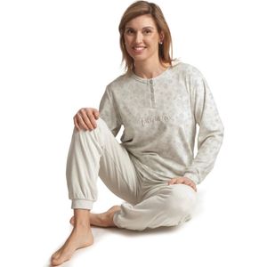 Cocodream dames pyjama velours - maat XL - Fall in love - mint