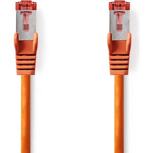Nedis CAT6-kabel - RJ45 Male - RJ45 Male - S/FTP - 2.00 m - Rond - LSZH - Oranje - Envelop
