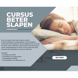 Cursus Beter Slapen | Nachtrust | Slaapadvies | Slaap | Slecht Slapen | Stress | Burn-Out | Slaap Probleem | Onrust | Slaapangst | Beter Slapen | Natuurlijk Slapen | Online Cursus | Natuurlijke Kalmering | Overspannen | Yoga | Mindfulness | Training