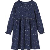Vertbaudet - Meisjesfeestjurk - Glanzende Sterrenprint - Lange Mouwen - 100% Katoenjersey