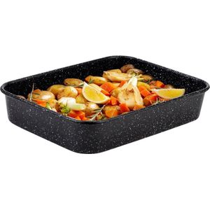 Braadslede Graniet Rechthoekige NATURE 4,7 l, 34x26x6,5 cm - Ovenschaal - Braadpan