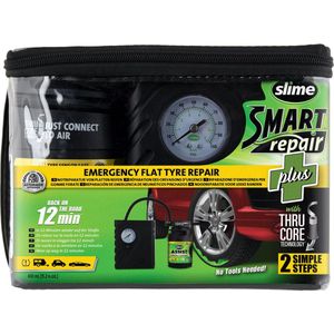 Slime Smart Repair Plus Kit – Complete Bandenreparatieset – Met 12V Compressor – Voor Auto's