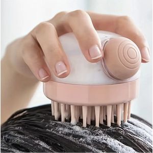 Premium Siliconen - Scalp Brush - Scalp Massager - Vloeistof Dispenser - Shampoo - Hoofdhuid Reiniger - Hoofdhuid Scrub - Haar Olie Dispenser