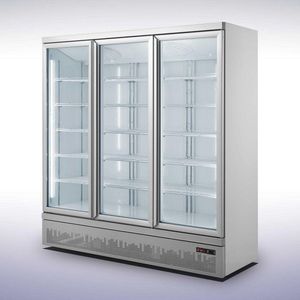 Professionele Display koelkast | 3 Glasdeuren | 1530 | zilver | Combisteel | 7455.2205 | Horeca
