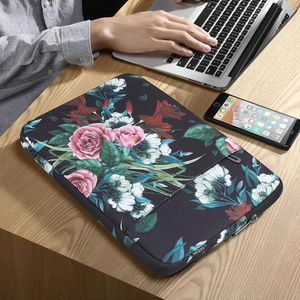 13.3 Inch Laptophoes PC Handdoek Tas, bloemenpatroon