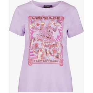 TwoDay dames T-shirt met print lila - Maat S