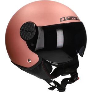 LS2 Sphere II Pilot OF558 Rosé Gold maat S Scooterhelm - Motorhelm met Jethelm Design
