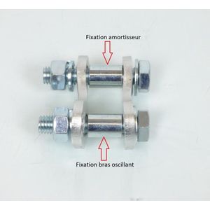 tun'r achterschokbrekersteun voor derbi 50 senda sm x-treme motorfiets nieuw