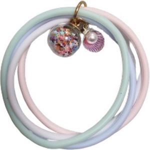 schelp anti muggen armband kind - Insectenbeschermingsmiddel - Pastelkleuren