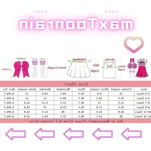 Klassiek cheerleadinguniform voor kinderen - 5-delige set met pompons, top, rok, sokken en hoofdband